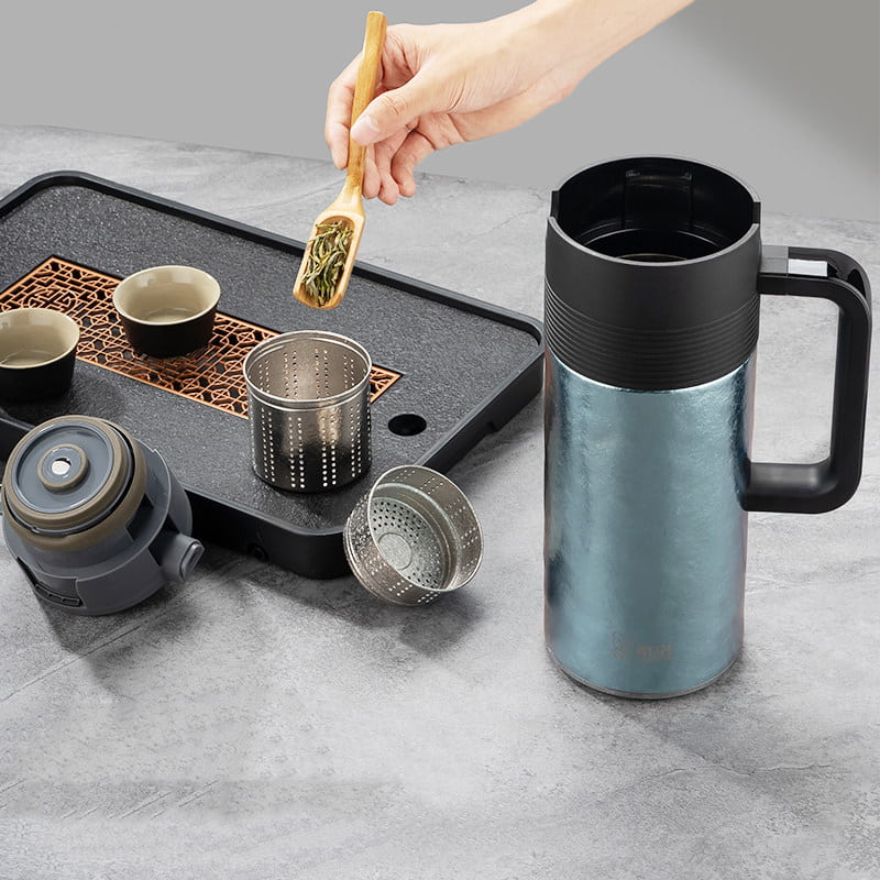 Pure Titanium Steeping Pot with Tea Separation Infuser Pure Titanium Steeping Pot with Tea Separation Infuser