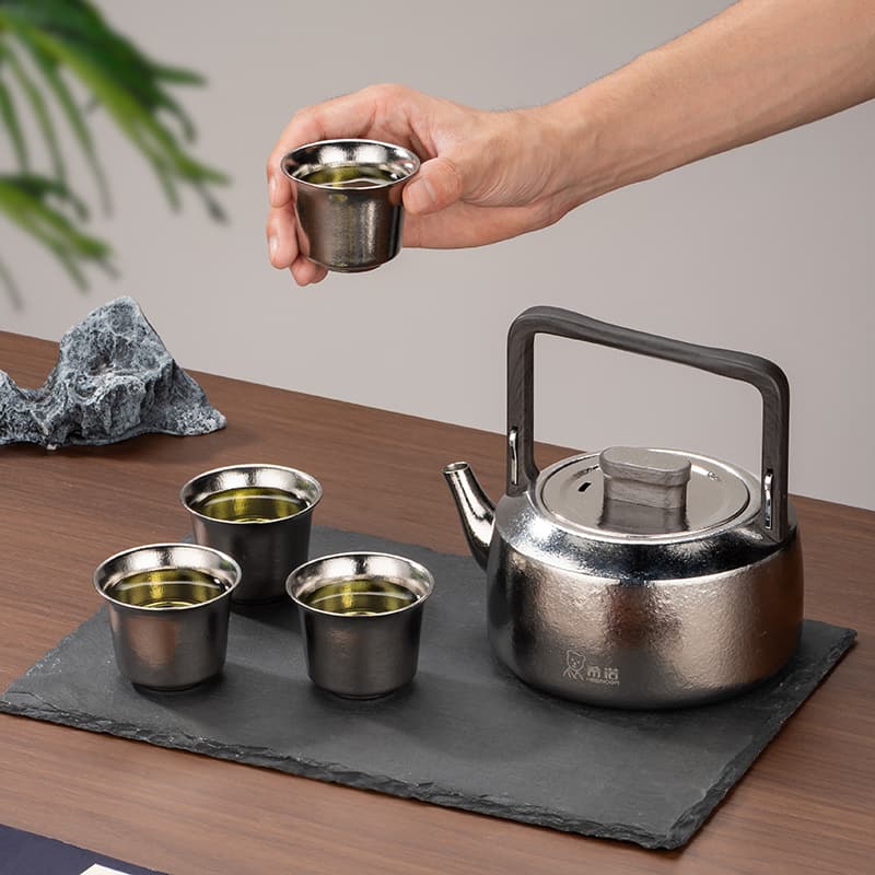 Pure Titanium Qiankun Teapot Tea Set Pure Titanium Qiankun Teapot Tea Set