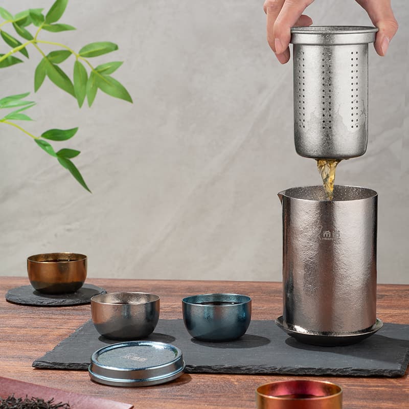 Pure Titanium Travel Tea Set Pure Titanium Travel Tea Set