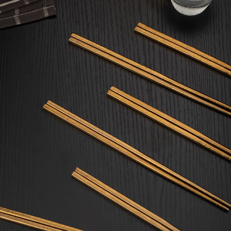 Pure Titanium Antibacterial Chopstick Set Pure Titanium Antibacterial Chopstick Set