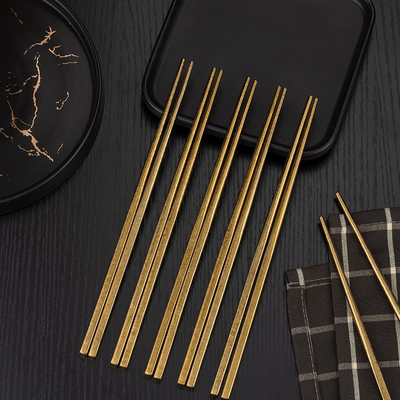 Pure Titanium Antibacterial Chopstick Set Pure Titanium Antibacterial Chopstick Set