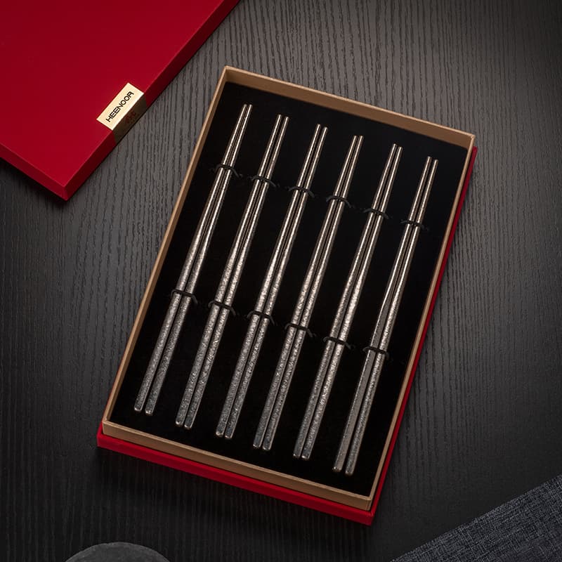 Pure Titanium Antibacterial Chopstick Set Pure Titanium Antibacterial Chopstick Set