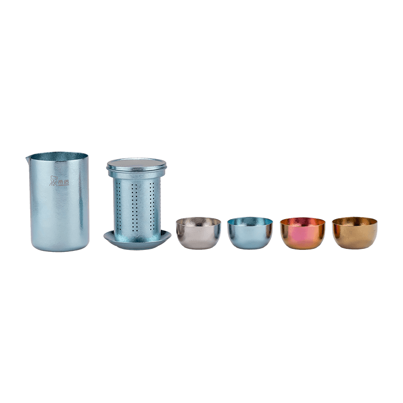 Pure Titanium Travel Tea Set