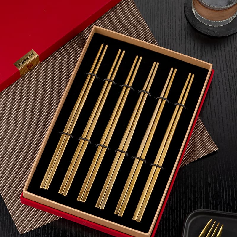 Pure Titanium Antibacterial Chopstick Set