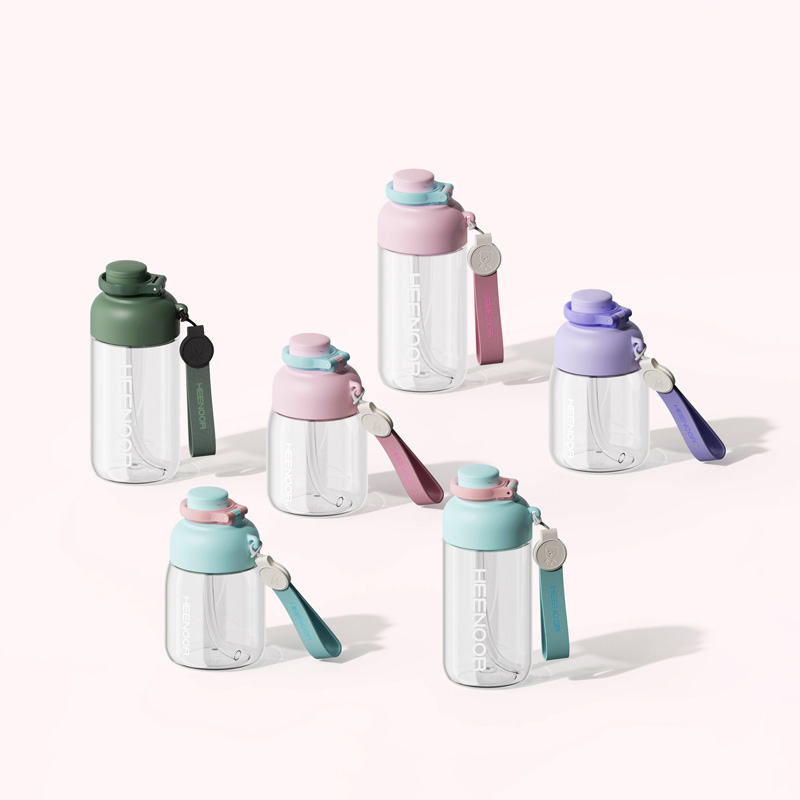 Tritan Sports Straw Plastic Bottle